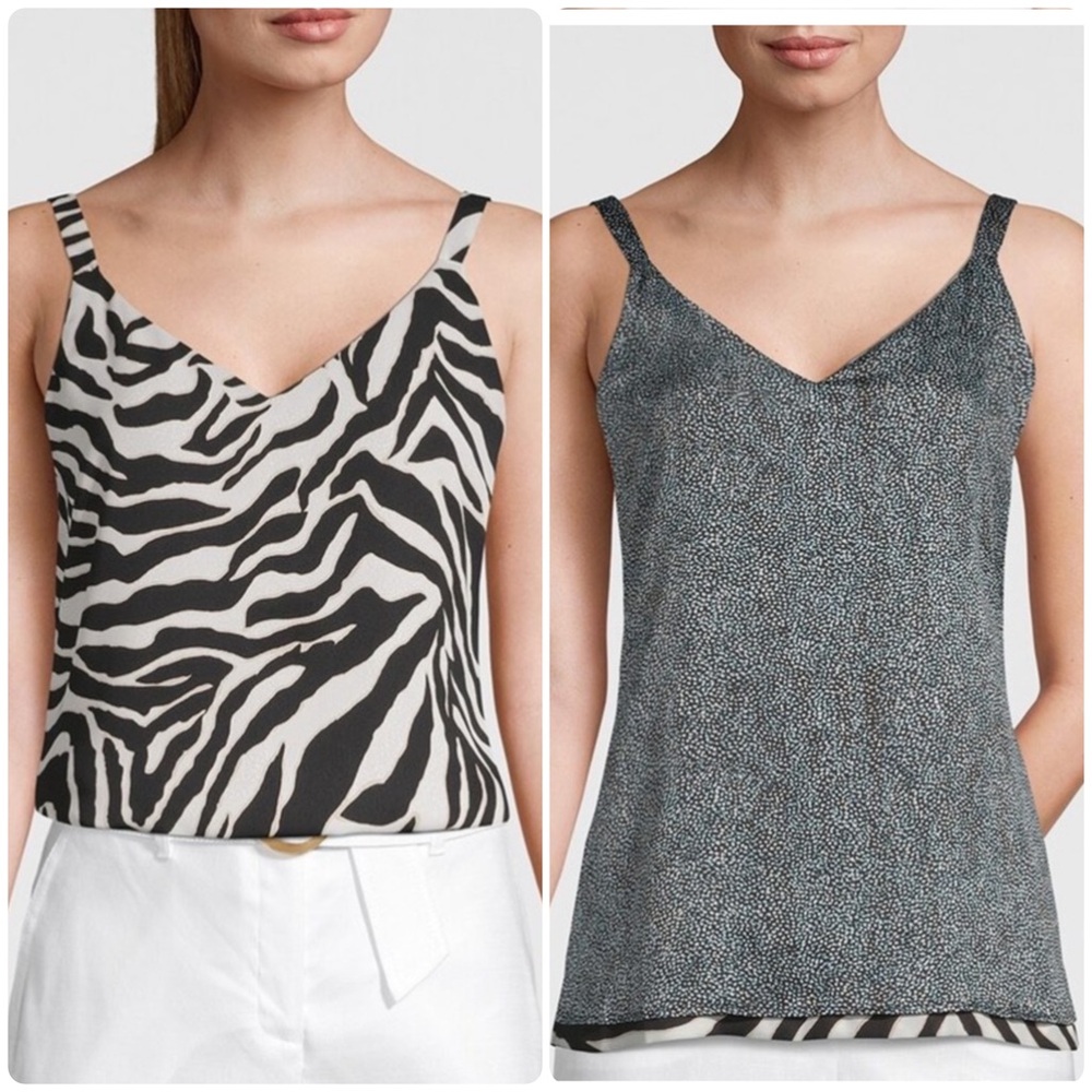 WHBM REVERSIBLE ANIMAL PRINT CAMISOLE